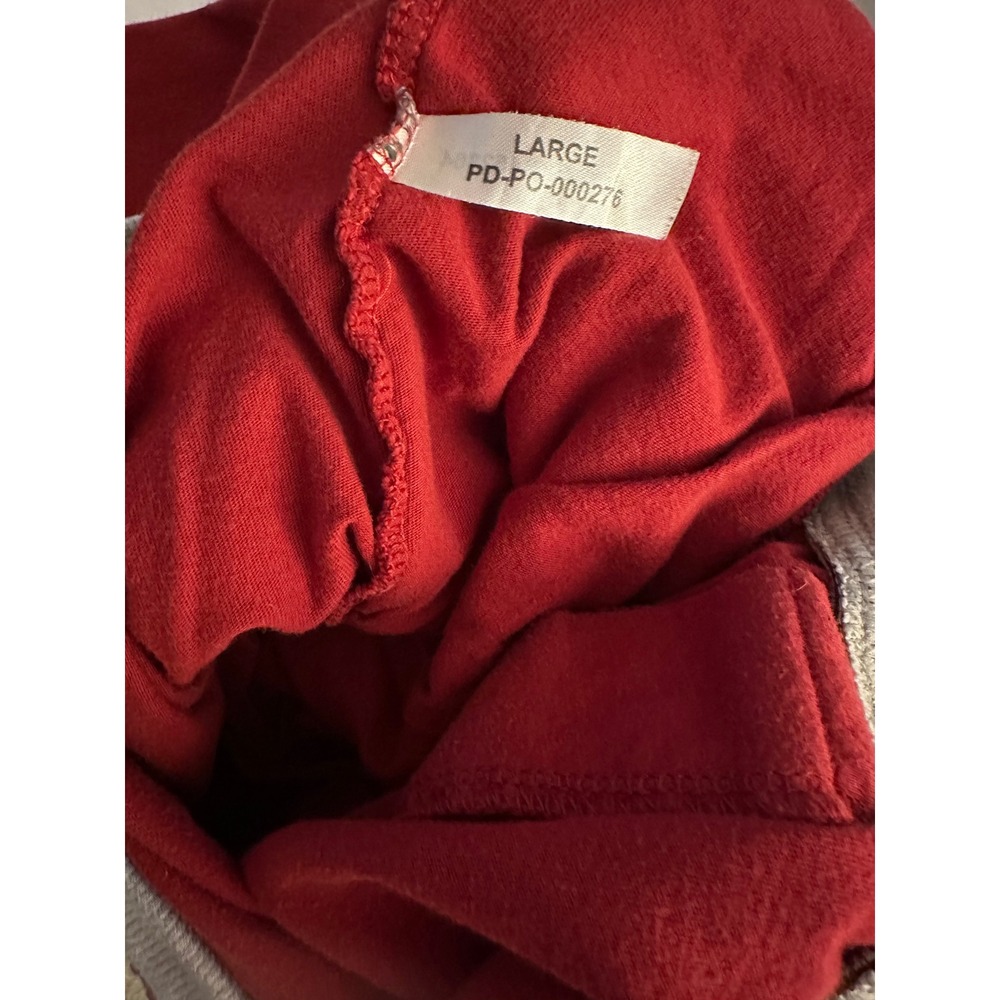 Champion‎ Men's Pajama Pants Lounge Sleepwear Red Joggers Logo Gray Trim Size L - Picture 4 of 6